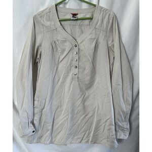 The North Face Leavenworth Tunic Womens Beige Sz Large‎ Lightweight Casual